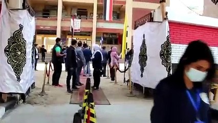 شاهد.. عمليات التأمين للناخبين قبل دخولهم اللجان الانتخابية والتصويت بالغربية