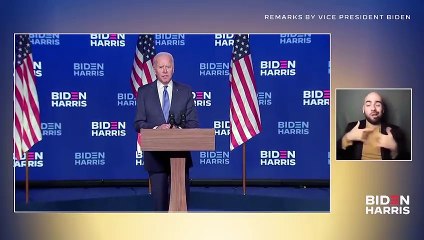 Biden pide calma y confianza, pero asegura que los números de su victoria son "claros"