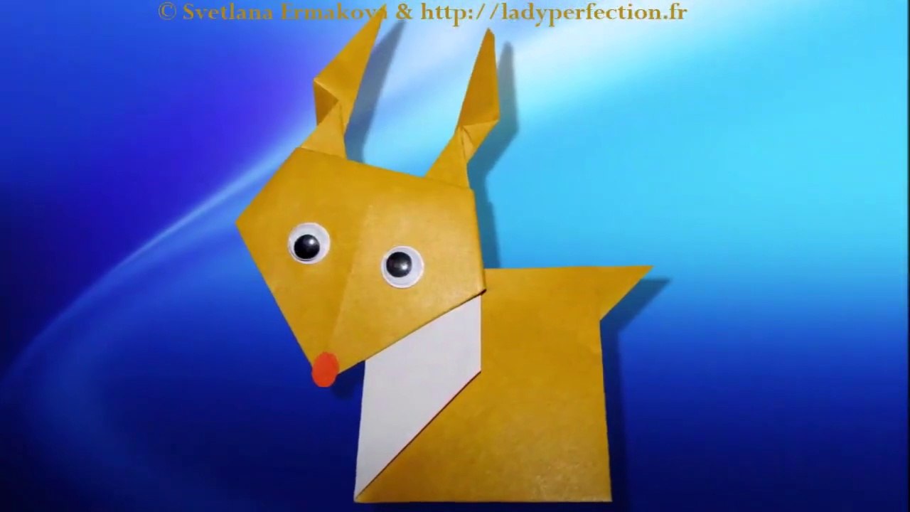 Origami facile :  Petit Renne