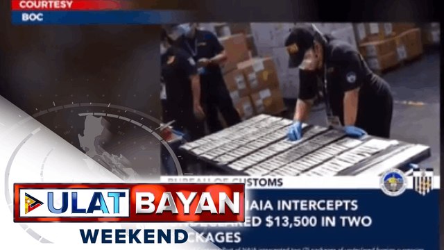 $13,500 halaga ng 'di idineklarang foreign currencies, nakatago sa 2 pakete, nasabat ng BOC-NAIA