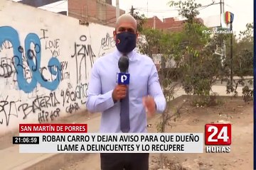 Roban vehículo y dejan nota al dueño: "Si quieres recuperar tu auto llama al (...)"