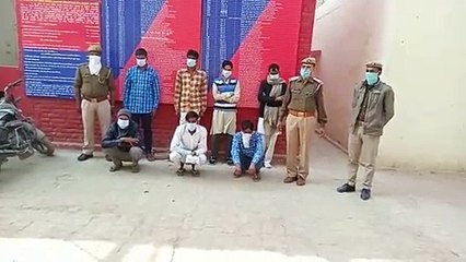 जुआ खेल रहे 7 जुआरियों को पुलिस ने किया गिरफ्तार