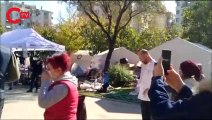 İzmir'de yardım çadırına polis ablukası: 7 gözaltı
