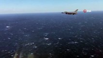 MSB:'MAVİ BALİNA-2020 Davet Tatbikatı kapsamında; Deniz ve Hava unsurları arasında koordinasyon ve haberleşme usullerini geliştirmek maksadıyla, 1’inci Ana Jet Üs K.lığından 2 adet F-16 uçağı ile Deniz Hava Savunma Eğitimi  icra edildi
