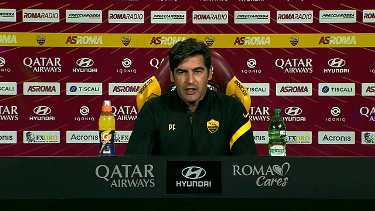 Fonseca in conferenza prima di Genoa-Roma (7/11/2020)