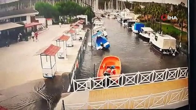 İzmir'de deprem sonrası tsunaminin yeni görüntüleri ortaya çıktı