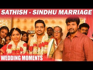 Sathish Wedding Candid Moments | Sivakarthikeyan | Atharva | Vijay Antony #SathishWedsSindhu