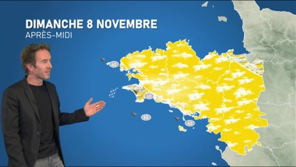 Bulletin météo pour le dimanche 8 novembre 2020