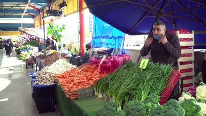 Pazarlarda maske ve hijyen denetimi