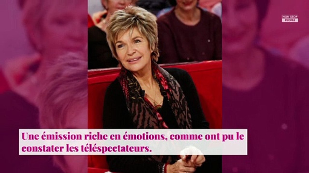 Véronique Jannot en larmes après la tendre déclaration de sa fille dans La Boite à Secrets