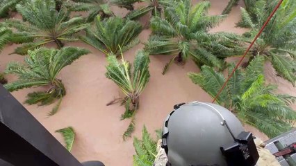 US task force rescues child from floodwater in Honduras in wake of Eta