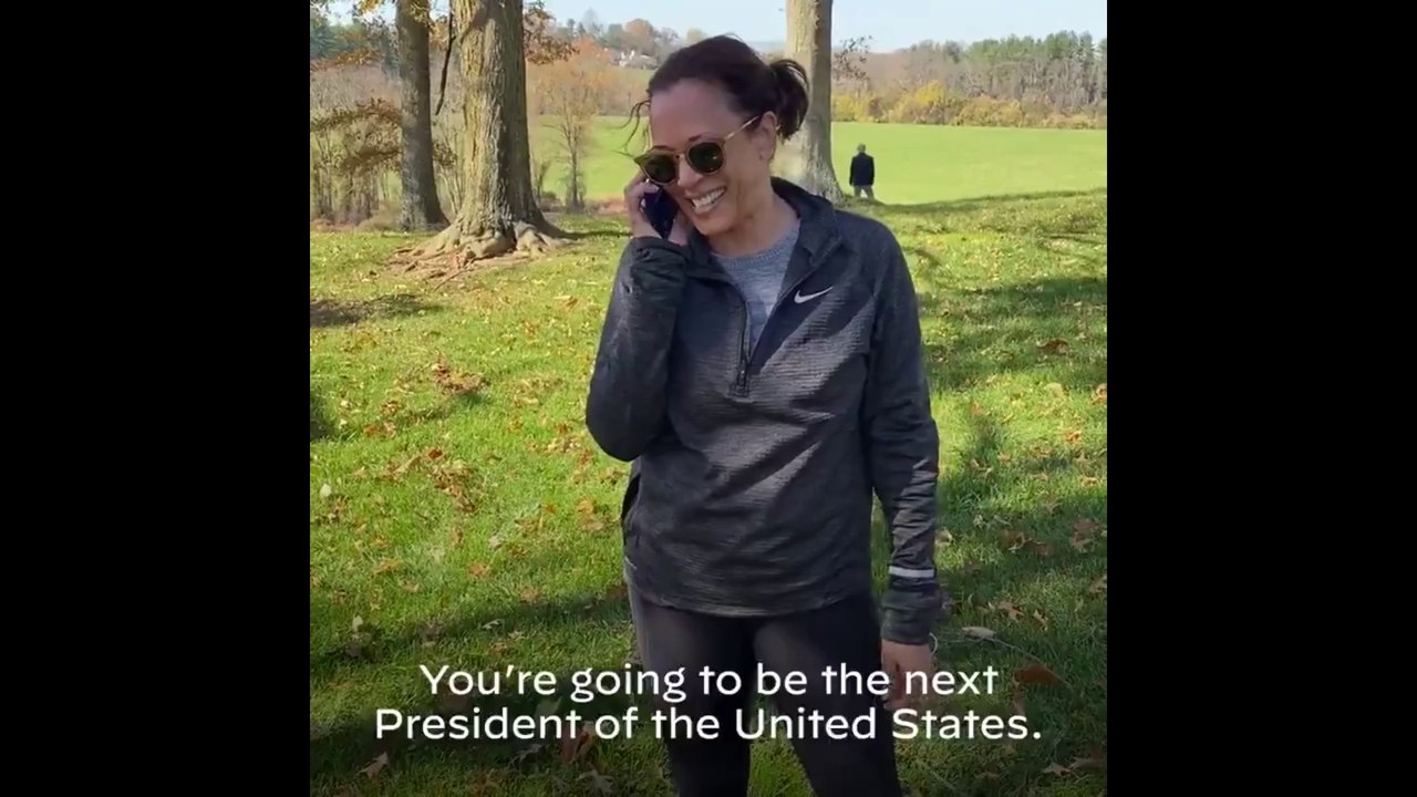 "On l'a fait, Joe !": Kamala Harris, vice-présidente des Etats-Unis, partage sa joie avec Joe Biden