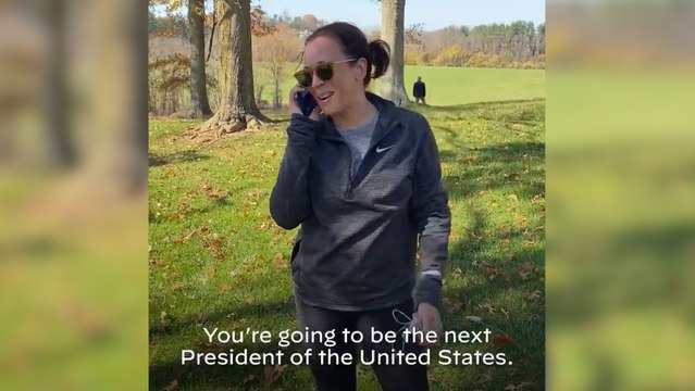 La próxima vicepresidenta de EEUU, Kamala Harris, llama a Biden