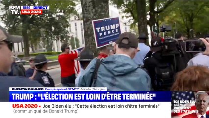 A Atlanta, plusieurs centaines de supporters de Donald Trump refusent d'abdiquer