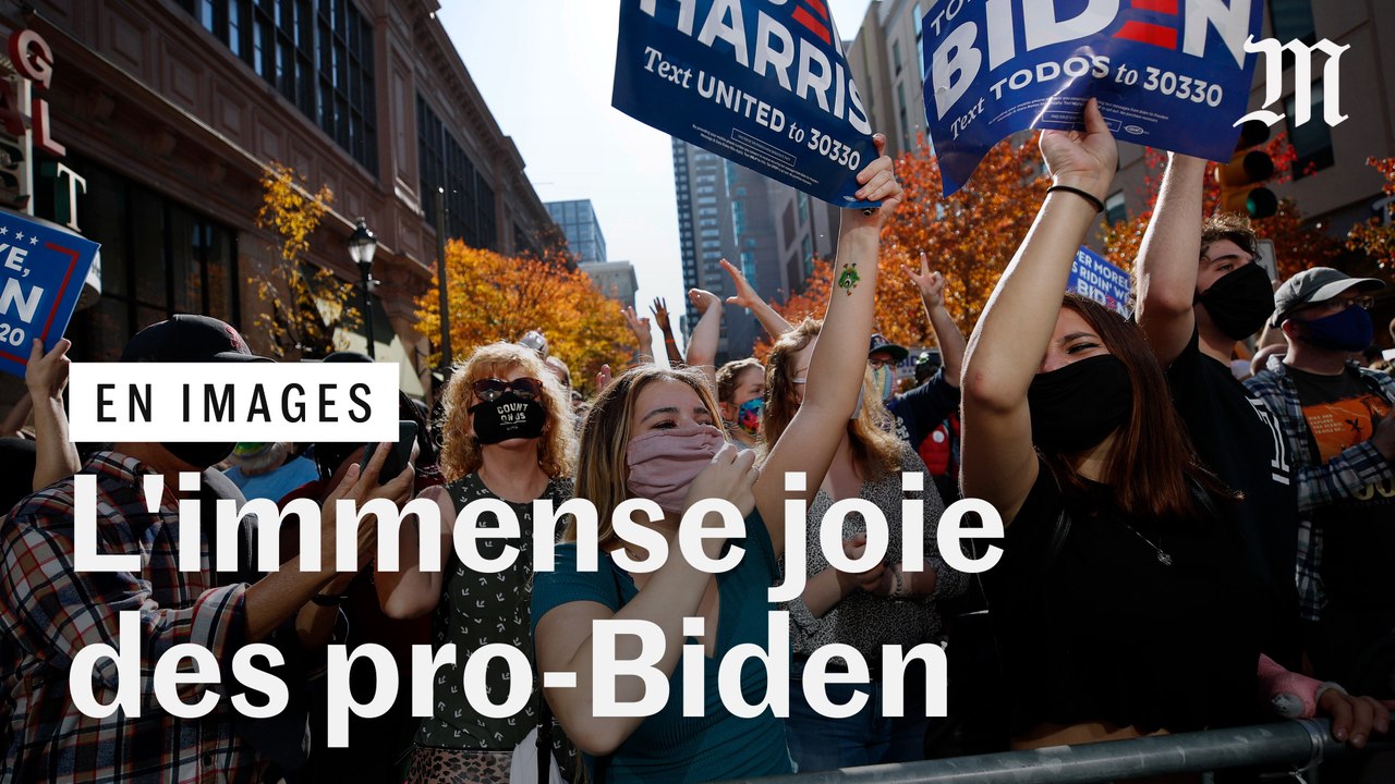 « Historique ! » : à Philadelphie, l’explosion de joie de supporteurs de Joe Biden, président-élu