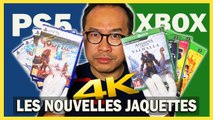 PS5 & XBOX SERIES X : DÉCOUVRONS LES NOUVELLES JAQUETTES [Unboxing & Comparatif]