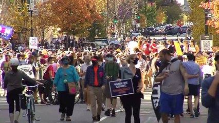 - ABD'de Biden destekçileri sokaklara döküldü