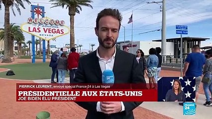 Joe BIden élu président des États-Unis, remporte aussi l'État-clé du Nevada