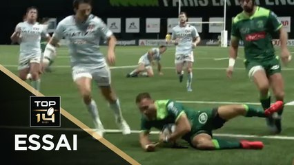 TOP 14 - Essai d'Eliott ROUDIL (SP) - Racing 92 - Pau - J8 - Saison 2020/2021