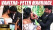 FIRST KISS: Vanitha Wedding Viral Video | Peter Vanitha Marriage Video | Bigg Boss,Vijay Tv