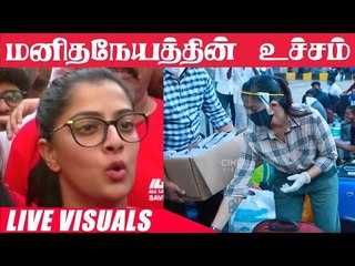 தினமும் 1500 பேருக்கு சாப்பாடு போடும் Varalaxmi Amma | Migrant Labours | Lockdown