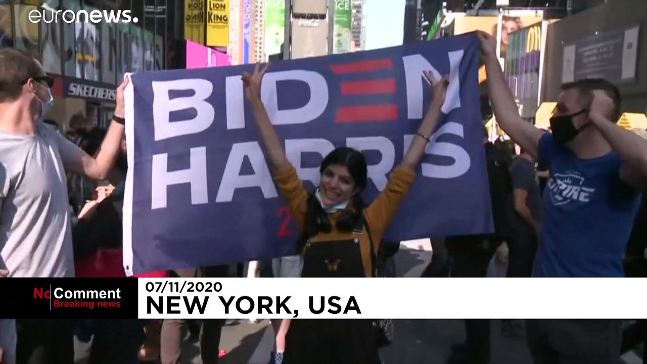 'Bester Tag 2020' - Biden-Harris-Fans feiern in New York