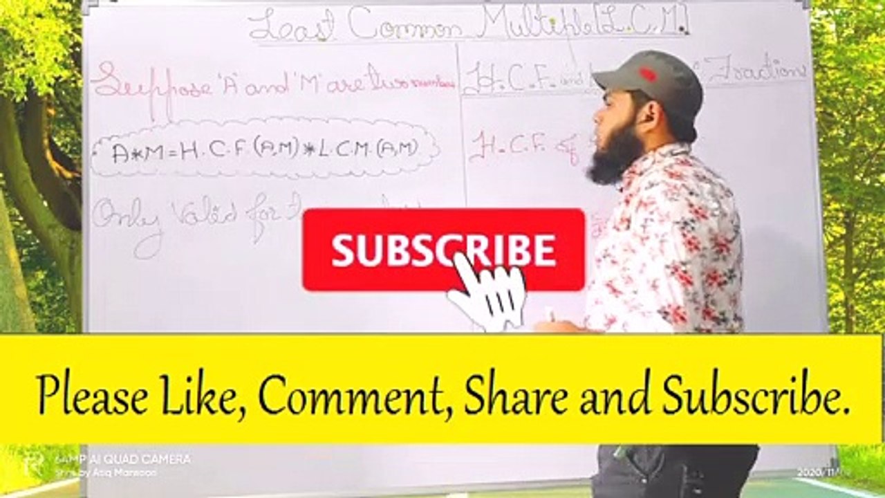 Relationship between HCF and LCM | Explained by Atiq Mansoori Sir...
