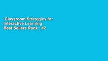 Classroom Strategies for Interactive Learning  Best Sellers Rank : #2