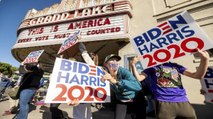 Celebrations after Biden wins US presidential elections