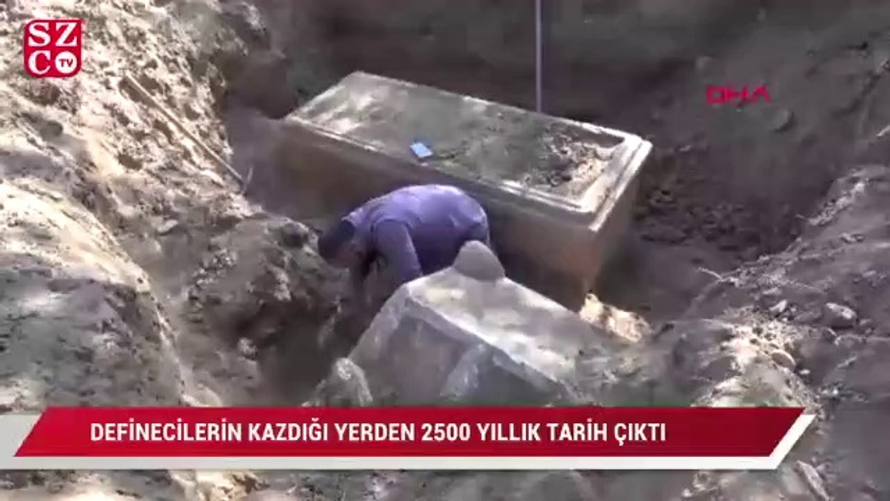 Definecilerin kazdığı yerden 2500 yıllık tarih çıktı