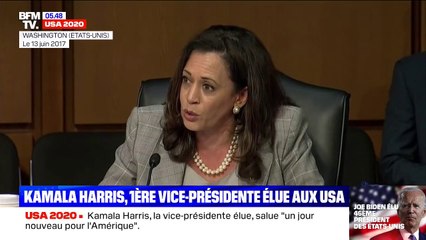 Kamala Harris, première femme vice-présidente élue aux États-Unis