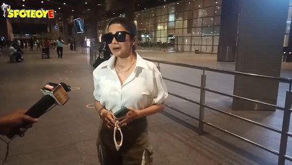 Prabhas & Tina Dutta spotted at the Airport | SpotboyE