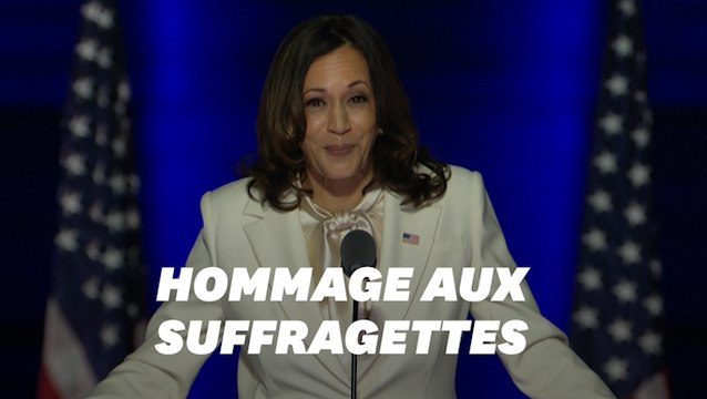 Kamala Harris portait une tenue très symbolique lors de son discours de victoire