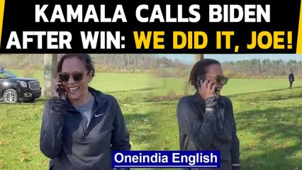 Descargar video: Kamala Harris calls Biden after Democrats won the US Presidential race, Listen to her| Oneindia News