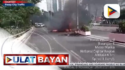 #UlatBayan | Kotse, nasunog sa Roxas Blvd. kaninang umaga