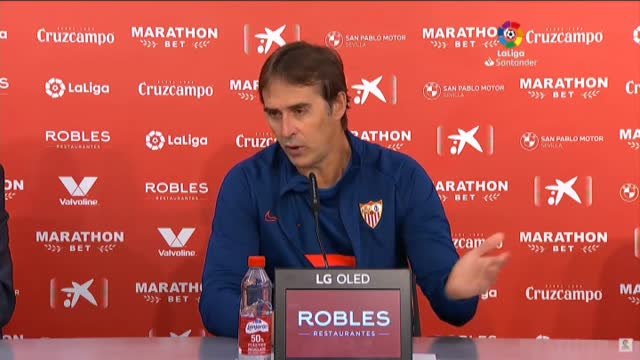 Enfado de Lopetegui tras la lesión de tres de sus jugadores