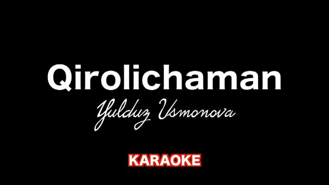 Yulduz Usmonova - Qirolichaman #karaoke