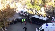 Ankara'da 3 aracın karıştığı trafik kazasında 4 kişi yaralandı