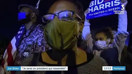 Présidentielle américaine : Joe Biden se pose en rassembleur lors de son discours de victoire