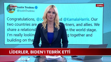 Liderler Biden'ı Tebrik Etti