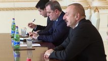 Azerbaycan Cumhurbaşkanı Aliyev, Mevlüt Çavuşoğlu ve Hulusi Akar'ı kabul etti - BAKÜ