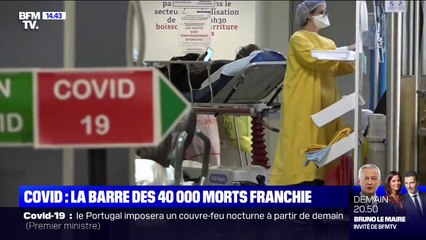 Covid-19: la barre des 40.000 morts a été franchie