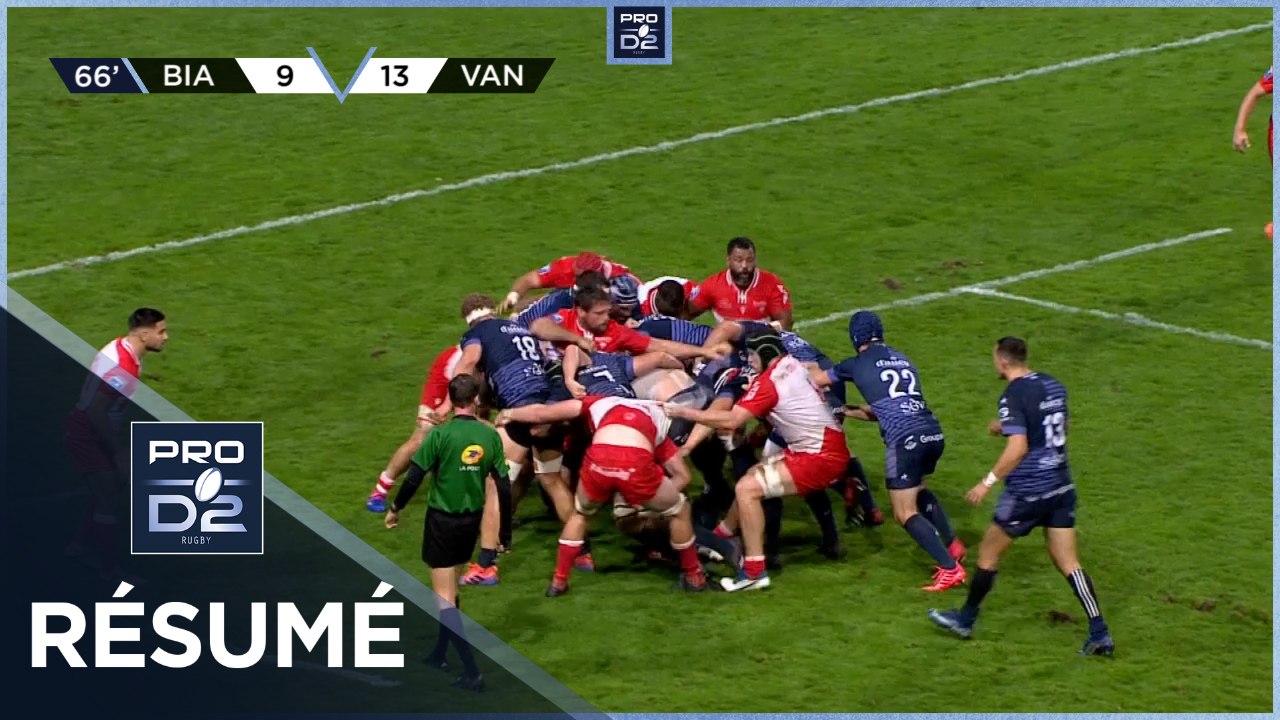 PRO D2 - Résumé Biarritz Olympique PB-RC Vannes: 14-16 - J9 - Saison 2020/2021