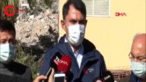 Murat Kurum: Şu an için acil, ağır hasarlı yıkık bina sayımız 342