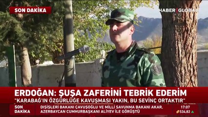 İran sınırında Azerbaycan Bayrağı göndere çekildi! Haber Global Zengilan'da