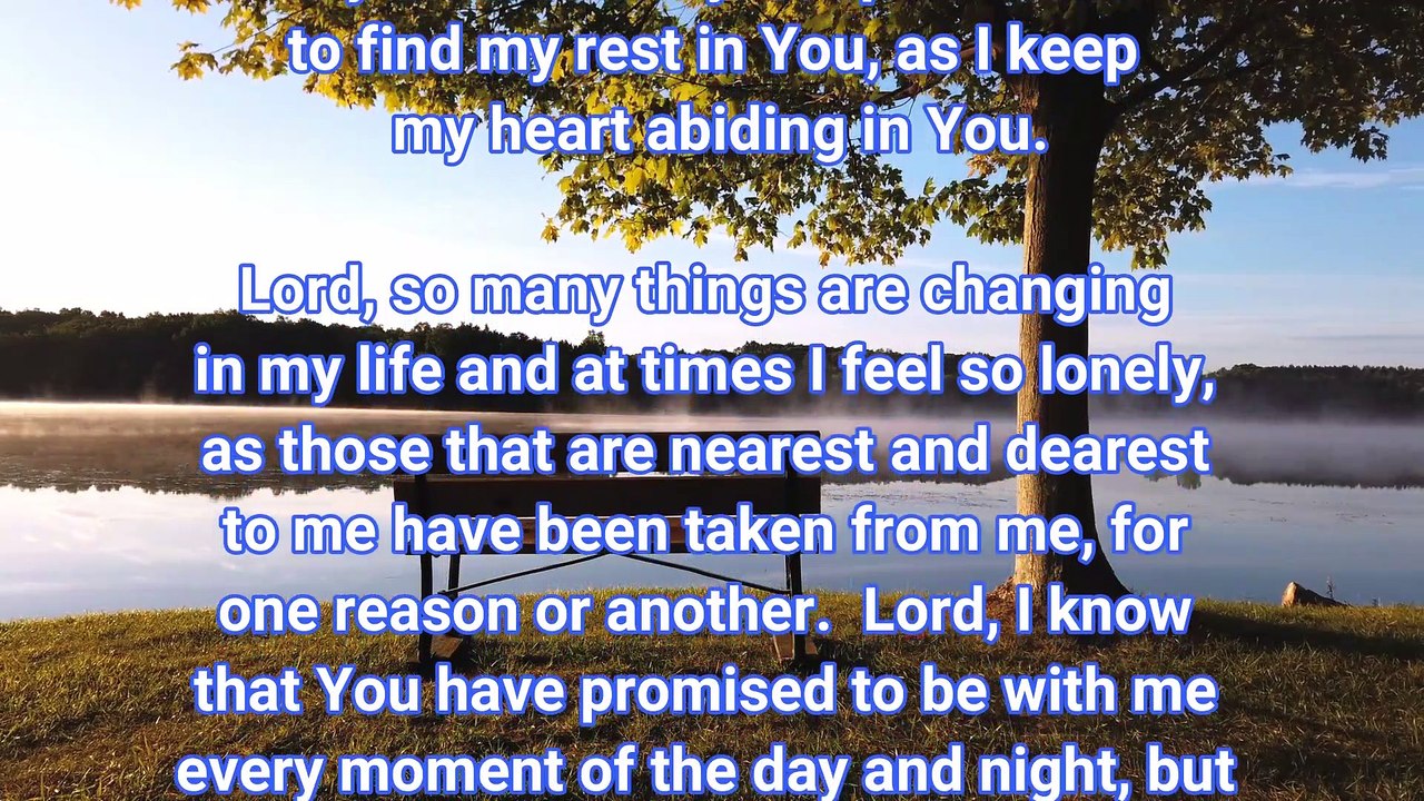 Bedtime Prayers - Prayers for the Lonely