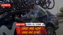 Enric Mas with only one shoe / Enric Mas avec une seule chaussure - Étape 18 / Stage 18 | La Vuelta 20