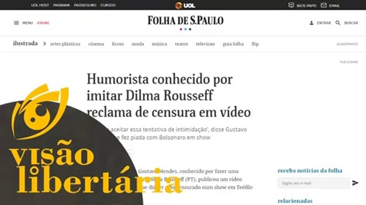 Liberdade de expressão tem que ser absoluta