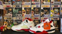 AIR JORDAN 4 FIRE RED ON FEET SNEAKER REVIEW WITH SIZING  REVIEW  WITH DJ DELZ