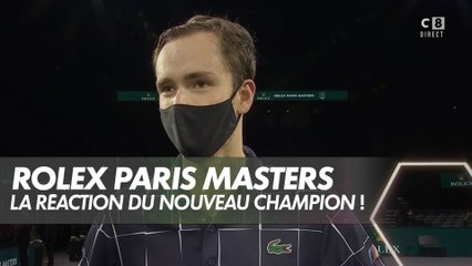 La réaction du nouveau champion de Bercy Daniil Medvedev